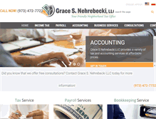 Tablet Screenshot of nehrebeckitax.com